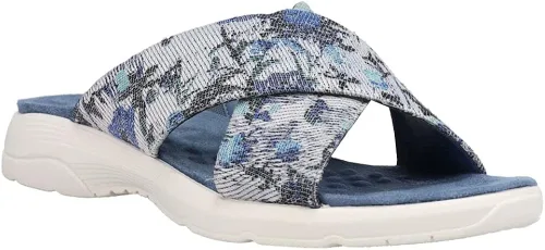 Vista 2 de Easy Spirit Womens Taite Graphic Slide Casual Sandals Casual - Blue