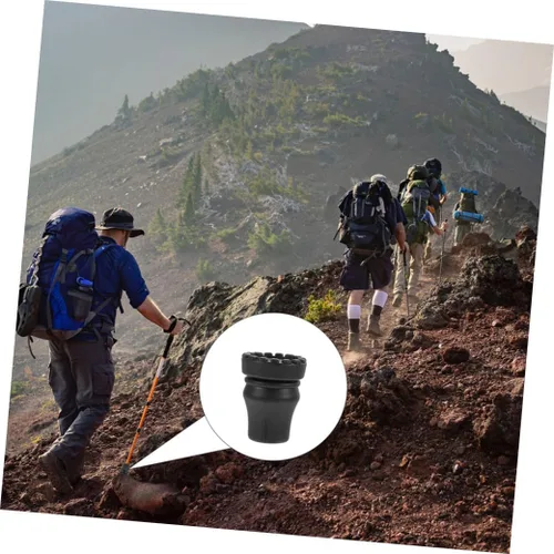 Vista 2 de Balacoo Almohadillas antideslizantes para caminar, almohadillas para pies, movilidad de muletas para adultos, cubiertas de trekking, agarre de goma