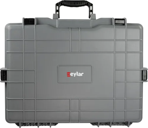 Vista 2 de Gran 22 pulgadas protectora, cámara, herramientas, equipo portátil duro caso impermeable con 3 capas de espuma (gris)