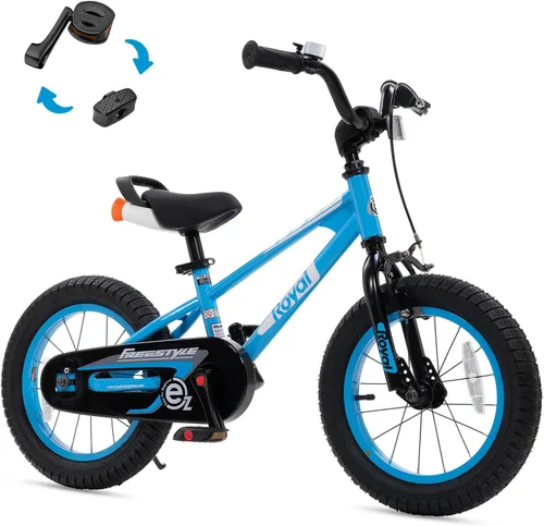 Vista 24 de RoyalBaby EZ Kids Bike 12 14 16 18 20 Inch Balance Pedal 2-in-1 Training Bicycle Boys Girls Ages 3 to 12 Years Easy Learn for Beginners