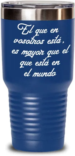 Vista 10 de Regalos católica cristianas vaso en espanol con versículos de la biblia para padres mayores