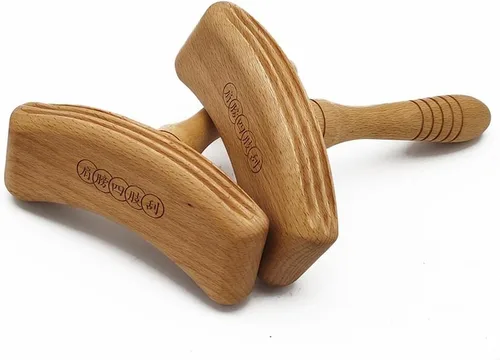 Vista 5 de barenx Herramienta de masaje Gua Sha de madera para liberar la espalda, piernas, brazos, dolor de hombro