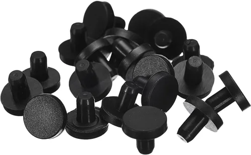 Vista 11 de uxcell 16 Piezas de Tapones de Goma Negros, 2.7mm para Agujeros de Enchufe de 2-2.5mm/0.08-0.1