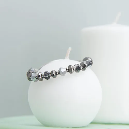 Vista 52 de Pulsera elástica de alerta médica, pulsera de identificación médica de repuesto intercambiable, etiqueta de identificación no incluida, cristales
