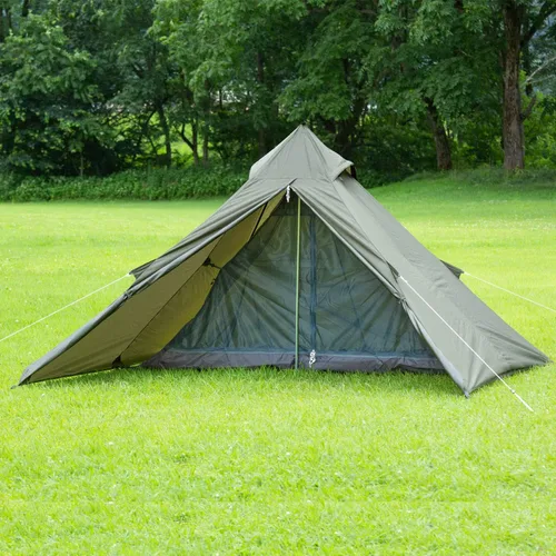Vista 2 de BUNDOK Solo Teepee BDK-75 Single Pole Tent, Compact Storage, Storage Case Included