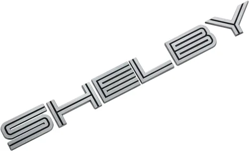 Vista 3 de Emblema de letra SHELBY para maletero trasero, calcomanía adhesiva (Negro/Rojo)