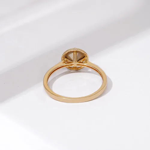 Vista 5 de Tienda Collection 10k Gold Imported Crystal March Birthstone Ring
