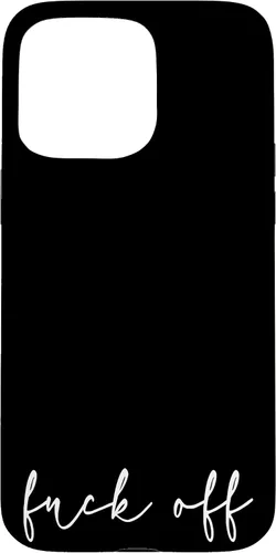 Vista 31 de Fuck Off - Carcasa para iPhone 17, diseño bohemio, con marco dorado, elegante y cursivo