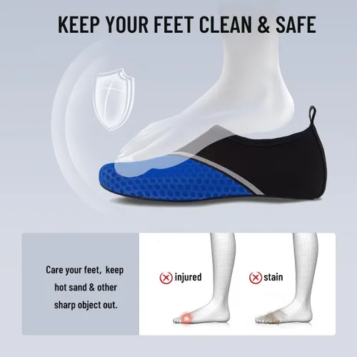 Vista 5 de Zapatos de agua, zapatos descalzos para hombre y mujer, para playa, piscina, secado rápido, para deportes acuáticos, yoga