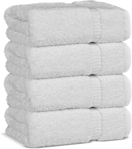 Vista 83 de Chakir Turkish Linens Toallas turcas de alta calidad 100% algodón para baño, toallas de baño grandes de 30 x 60 pulgadas (4 piezas, aguamarina)