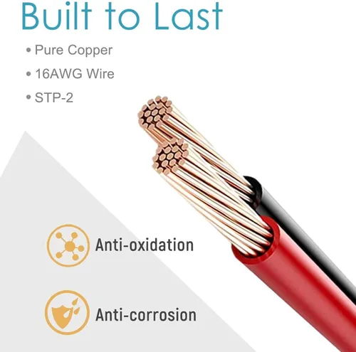 Vista 3 de OYMSAE Kit de cables de extensión SAE (1 a 4 de desconexión rápida) con inversor de polaridad - para baterías automotrices y paneles solares