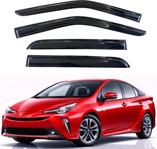 Vista 238 de KPY Moldura deflectora de viento con protección contra la lluvia compatible con Mazda CX-3 2016-2021 (CX3), 4 unidades, para ventana lateral