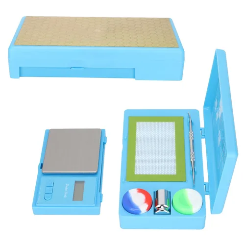 Vista 6 de Báscula digital de cocina, báscula digital de bolsillo, báscula multifuncional, escala electrónica de 0.00 oz a 17.64 oz con conversión de 7