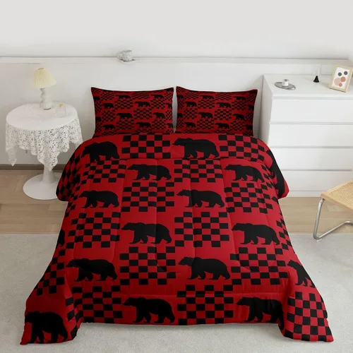 Vista 13 de Feelyou Juego de edredón de animales de zoológico, tamaño individual, juego de ropa de cama de animales de dibujos animados para niños, niñas