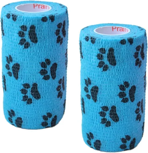 Vista 60 de Cinta adhesiva para veterinarios (negro) (paquete de 2) (2 pulgadas x 15 pies), autoadhesiva, adherente, cohesiva, flexible, autoadhesiva, rollo