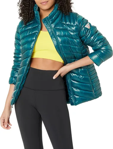 Vista 3 de GUESS Chaqueta ligera y plegable para mujer, acolchada, de transición