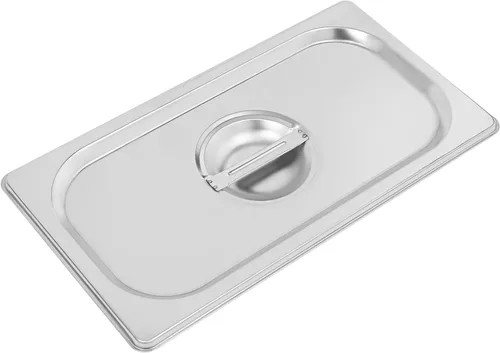 Vista 8 de DYNAMI Calentador de alimentos para bufé comercial de 110 V, mesa de vapor eléctrica grande de acero inoxidable de 3 bandejas con diseño