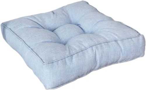 Vista 22 de Cojín cuadrado sólido de 16 pulgadas para silla, estilo tatami, cojín antideslizante y grueso, tapete suave para silla de oficina, cocina, comedor
