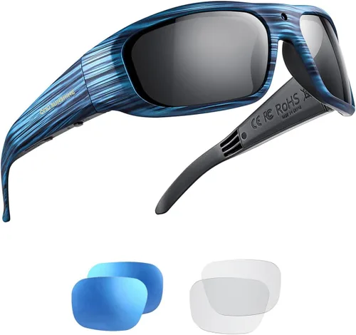 Vista 9 de OHO Ultra-Thin Lightweight Sports Camera Sunglasses, 24MP Camera, 1080P Video, Water Resistant UV400 Lens