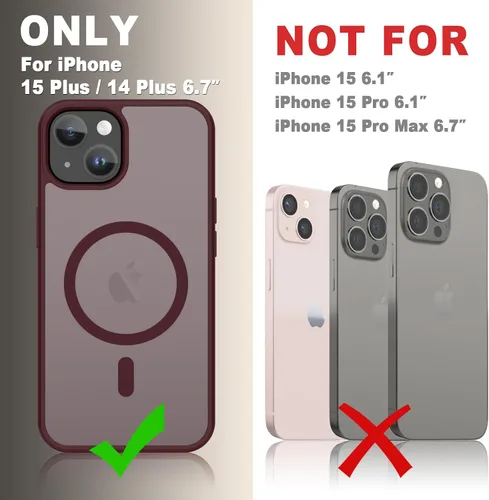 Vista 1690 de Funda para Google Pixel 10 Pro XL, cubierta magnética mate, color negro Fit for MagSafe, Screen Protector included, Shockproof Military Grade