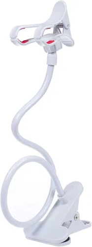 Vista 6 de ITART Plástico Flexible Brazos Largo Cuello De Cisne Clip Abrazadera Soporte Universal Teléfono Celular Titular - Negro