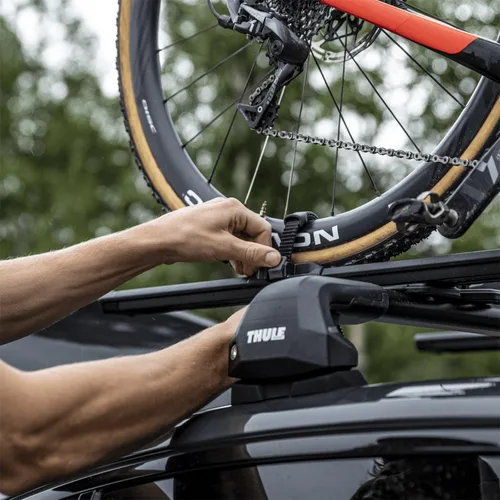 Vista 6 de Thule TopRide - Soporte para bicicleta montado en el techo TopRide Portabicicletas de techo con eje pasante y compatibilidad con freno de disco