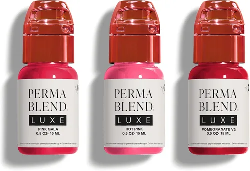 Vista 14 de Perma Blend Luxe Berry Lip Set – Juego de tinta de tatuaje rojo profundo – Kit de microblading de rubor labial – Suministros de tatuaje para PMU