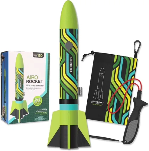 Vista 10 de Airo Rocket™ - Lanzacohetes inflable para niños - Se eleva 150 pies