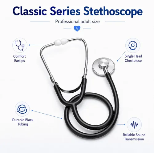 Vista 4 de NOVAMEDIC NM-9186 - Kit de máquina manual de presión arterial y estetoscopio para adultos, monitor de presión arterial superior del brazo con puño