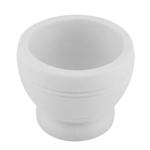 Vista 8 de PP Material Molienda Tazón, Mortero y Maja Set, Molinillo de ajo de plástico manual para el hogar, uso en la cocina (blanco)