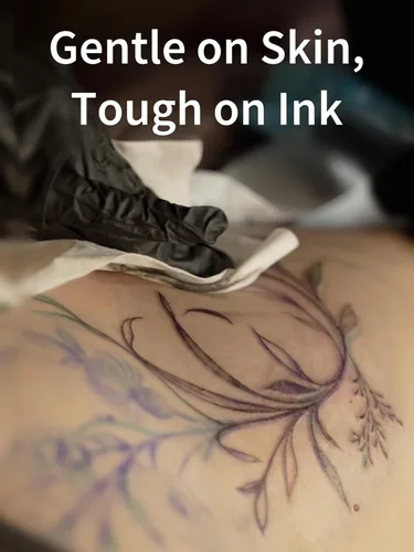 Vista 5 de CleanSkin - Toallitas limpiadoras para tatuajes de jabón verde, todo en uno, toallitas para tatuajes durante el tatuaje Cuidado posterior