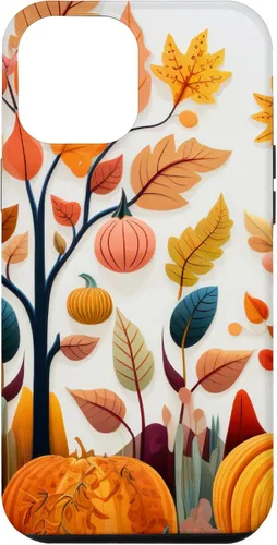 Vista 26 de Fall Leaves Autumn Pumpkin Theme Autumn Color Yellow Case for iPhone 17