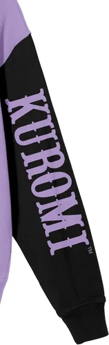 Vista 3 de Bioworld Kuromi Devil - Sudadera de manga larga con cuello redondo, color morado para mujer