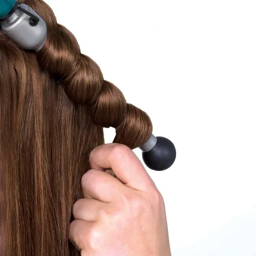 Vista 3 de Cabezal de cama BH320 Rock 'n' Roller Cerámica Plancha para el pelo, Verde azulado