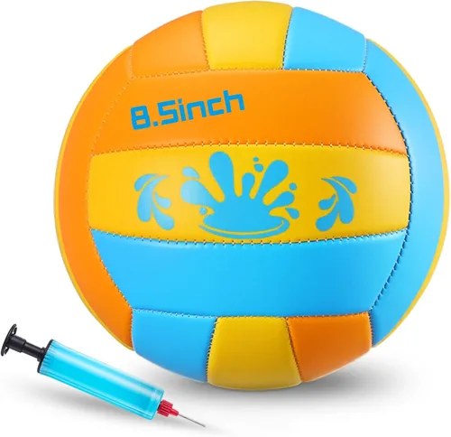 Vista 9 de Leitee 5/8.5 pulgadas impermeable piscina voleibol natación agua playa voleibol con bomba de cubierta suave para adultos juego actividades al aire