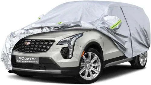 Vista 62 de KouKou Funda impermeable para automóvil SUV adecuada para BMW X1 de 2009 a 2025, 7 capas a prueba de viento para todo tipo de clima, cubierta