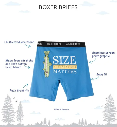 Vista 4 de Little Blue House by Hatley Boxers Joke para hombre