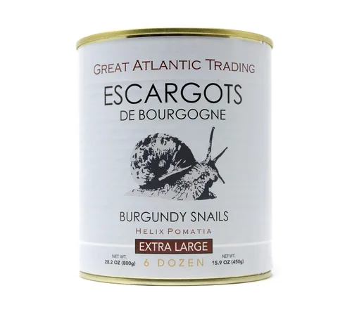 Vista 6 de Escargots - 72 piezas de caracoles orgánicos Helix Borgoña - "Land Lobster" 1.76 lbs (800 gramos)