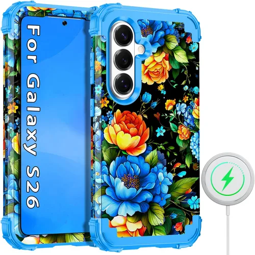 Vista 10 de Hekodonk Funda para Galaxy A17 5G, tres capas de protección resistente a prueba de golpes, plástico duro+silicona suave, funda protectora de cuerpo