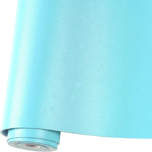 Vista 13 de Rollo de hojas de cuero sintético liso de color sólido 12"X53" (30cmX135cm), muy adecuadas para hacer manualidades, aretes de cuero, lazos, costura
