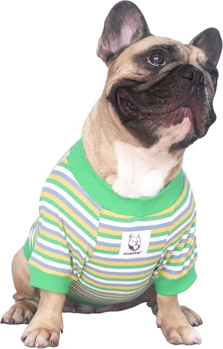 Vista 12 de iChoue - Pijamas y monos para mascotas, traje de cuerpo entero para perros medianos y grandes como para Corgi, Shiba Inu, Bulldog francés, Pug