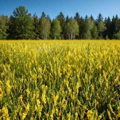 Vista 2 de Semillas de trébol dulce amarillo recubiertas con nitrógeno, inoculado, 5 lb