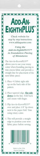 Vista 2 de CM Designs Add-An-Eighth PLUS Green 9in Ruler - Herramienta especial para piezas de papel de base