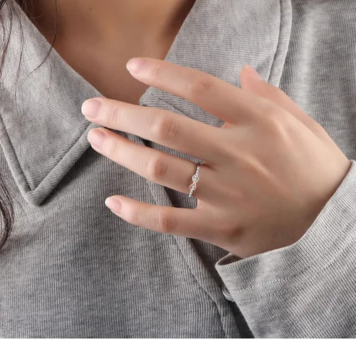 Vista 6 de Memgift Gifts for Women Mothers Day Gift from Daughter Best Friends Birthday Gifts for Nieces Granddaughters Love Knot Rings for Christmas
