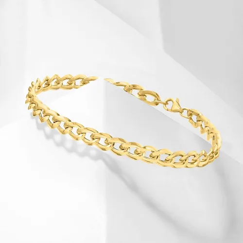Vista 3 de Ross-Simons Pulsera italiana de oro amarillo de 18 quilates