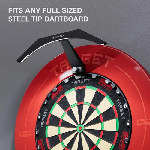 Vista 5 de Target Darts Tablero de Dardos LED - Iluminación de Tablero de Dardos Brillante Cable Extra Largo de 3m Se Ajusta de Forma Segura a Todos