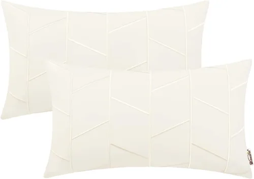 Vista 37 de BRAWARM Fundas de almohada de cuero 16 X 16 pulgadas, paquete de 2 fundas de almohada de cuero sintético negro, fundas de almohada decorativas