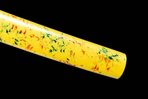 Vista 5 de Espada Katana hecha a mano, espada completa, hoja verde, espada samurai japonesa, acero de alto carbono, forjado integrado