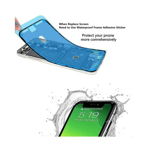 Vista 4 de Adhesivo impermeable para pantalla para iPhone 14, paquete de 2
