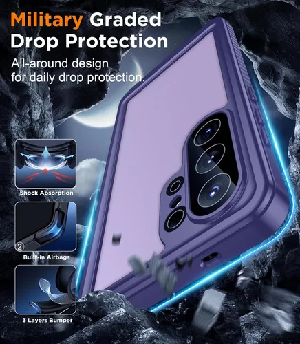 Vista 136 de Temdan - Funda impermeable diseñada para iPhone 12, protector de pantalla y cámara integrado IP68 bajo el agua, cuerpo completo, a prueba de caídas